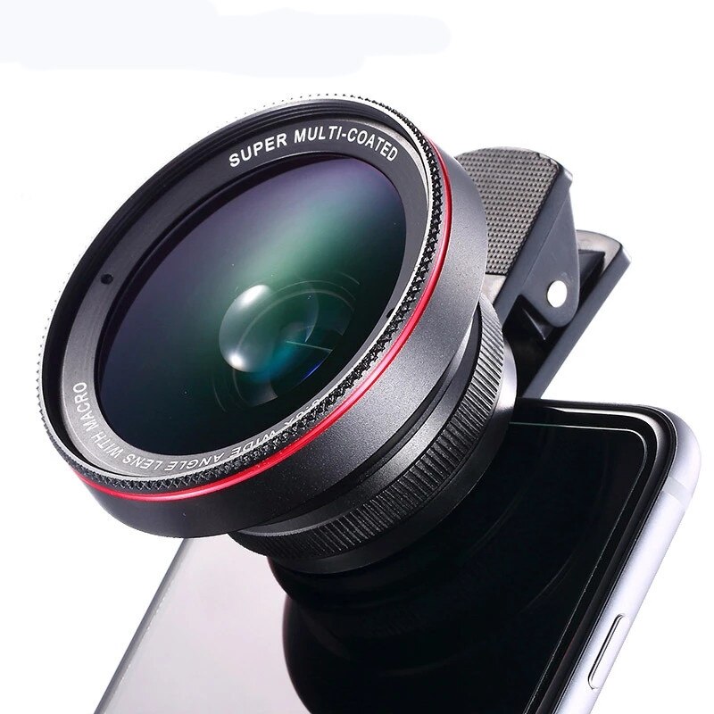 Hd Professionele Optische Glas Mobiele Telefoon Lens 0.6X 0.45X Super Groothoek 15X Macro Camera Lenzen Voor Iphone Android Lentes