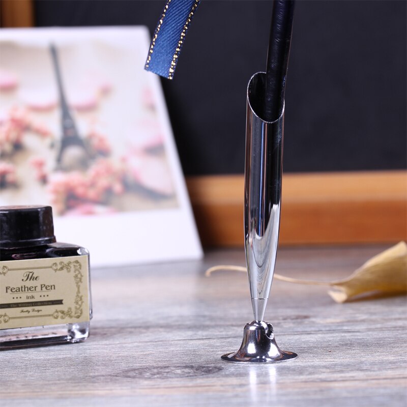 Antieke Natuur Zwaan Veer Dip Pen Set Engels Kalligrafie Kerstcadeau