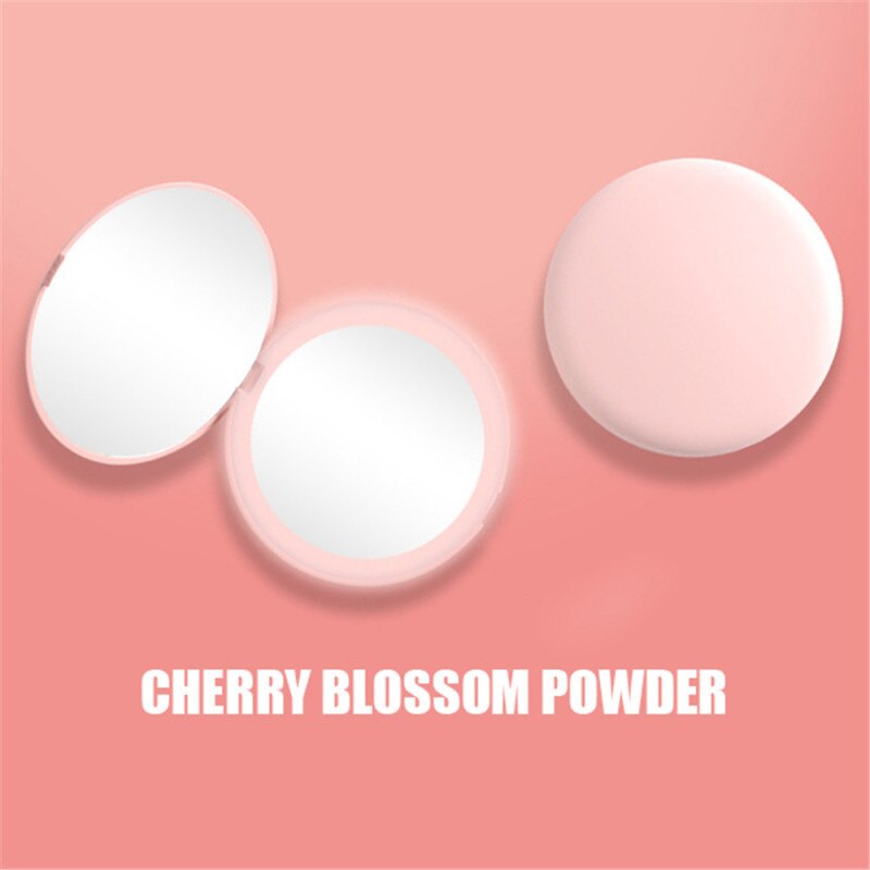 Mini Draagbare Led Make-Up Spiegel 10X Vergroten Hand Hold Opvouwbare 12 Leds Pocket Make-Up Spiegel Licht Schoonheid Cosmetische Tool: Roze