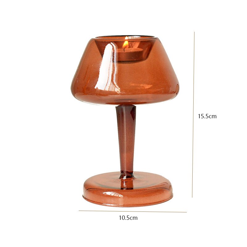 Candle Holder Home Decor Vase Glass Candle Holder Stand European Room Decoration Accessories Wedding Decoration Candlestick: E