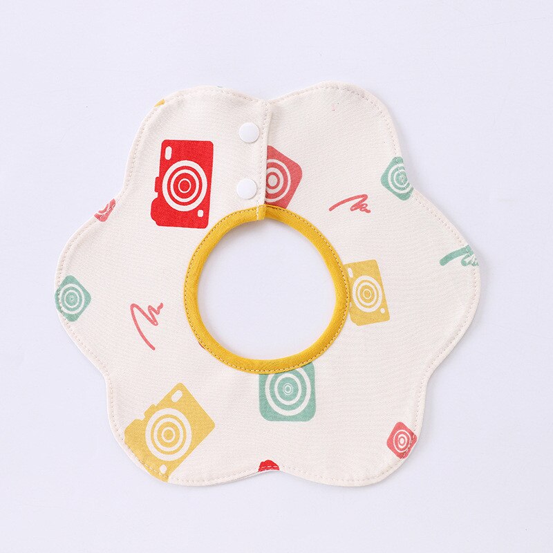Cotton Baby Boys And Girls Feeding Burp Cloths 360 degrees Rotating Baby Bibs Towel Cute Bandanas Scarf Children Cravat Stuff: 12