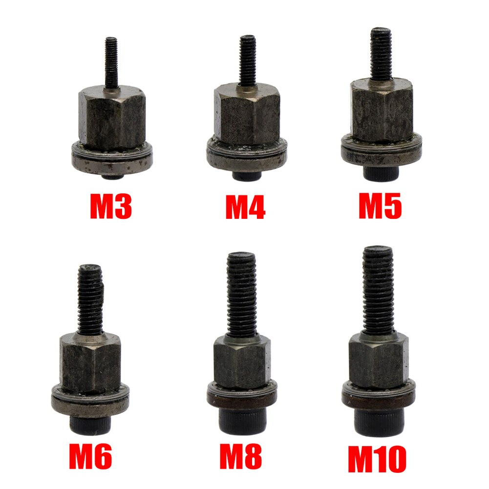 36pcs Rivet Nut Head Kit Iron Galvanized Hand Rivet Head Set with M3/M4/M5/M6/M8/M10 M3-M10 Nuts Assortment Simple Installation