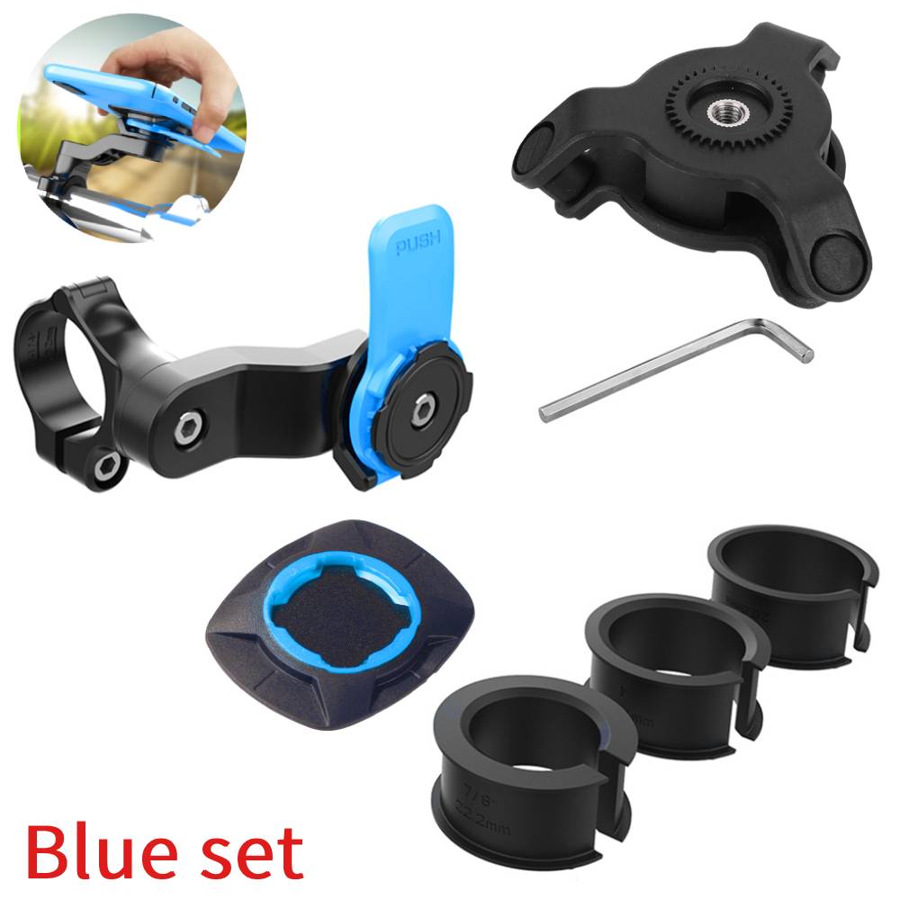 Quad Lock Motorcycle Bicycle Handlebar Navigation Support Shockproof Phone Bracket Vibration Damper Motorcycle Bike Phone Holder