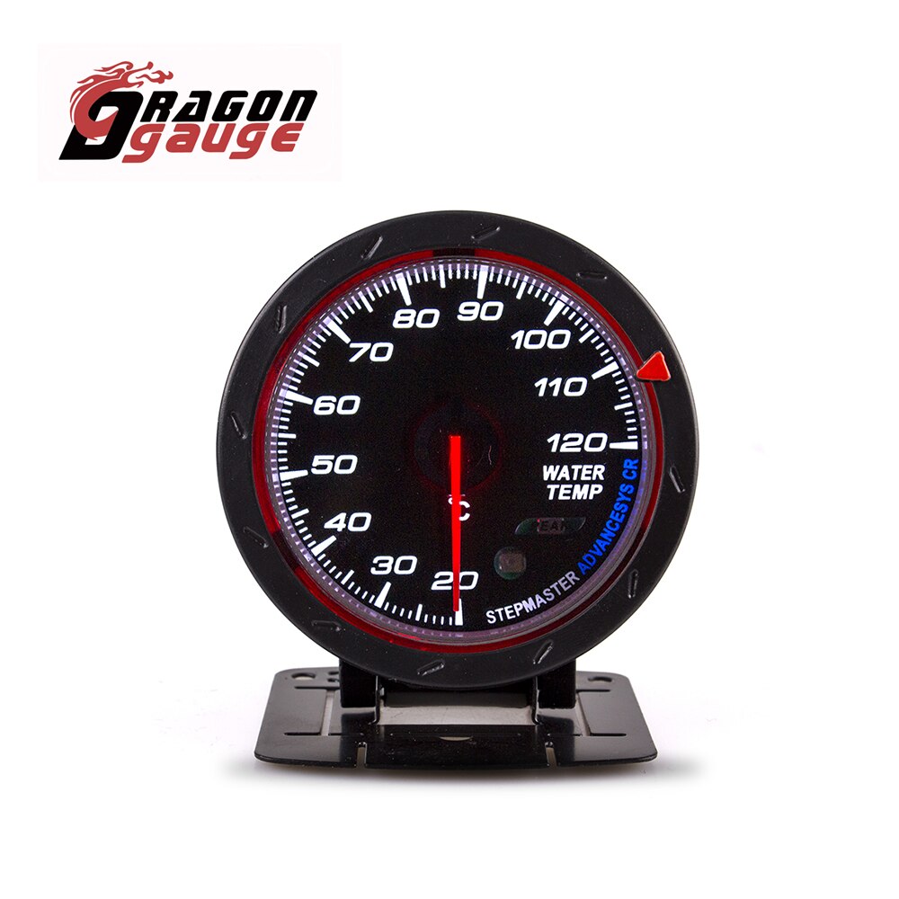 DRAGON GAUGE 60MM Tachometer RPM Water Temp Oil Temp Oil Press Boost Voltmeter Air Fuel Ratio EGT Gauge Car Gauge for 12V Car: Water Temp Gauge