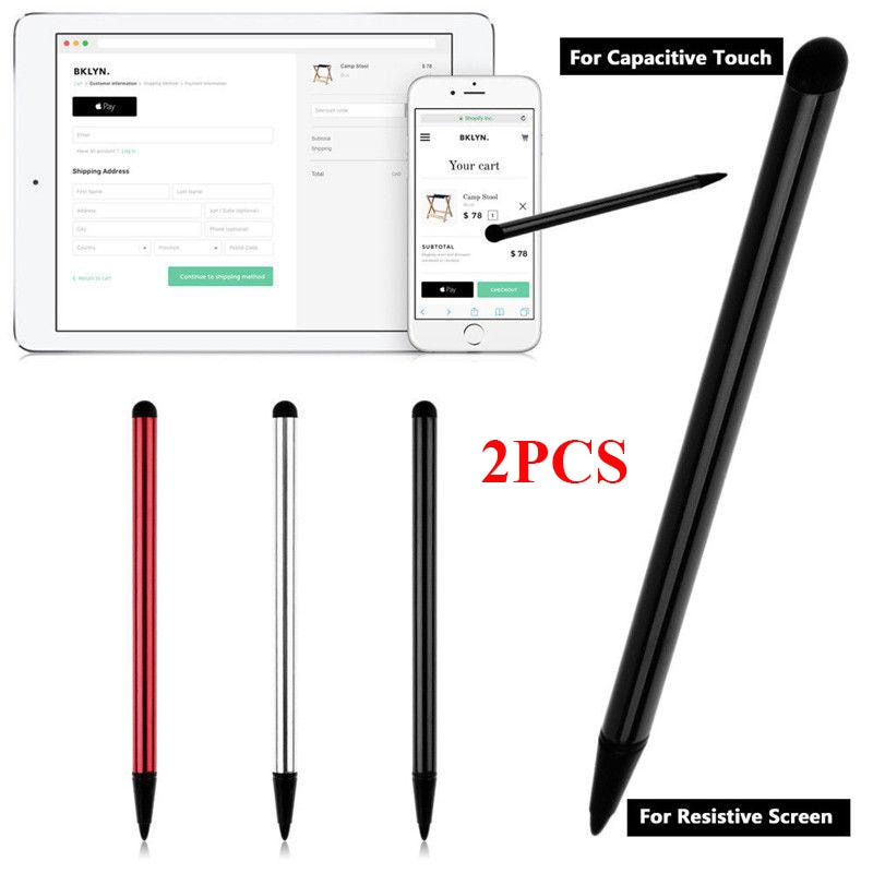 2 Stks/partij Universele Actieve Stylus Pen Voor Samsung Galaxy Voor Iphone Tablet Smart Touch Potlood Voor Apple Ipad Capacitieve Scherm
