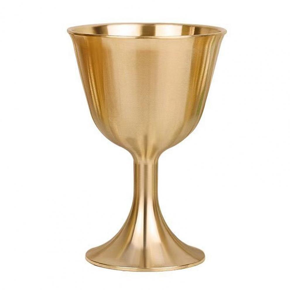 Vinbæger messing drikkeglas messing kalk kop drikkeglas kopper lampeholder metal spiritus tumbler til fest hjemme: L