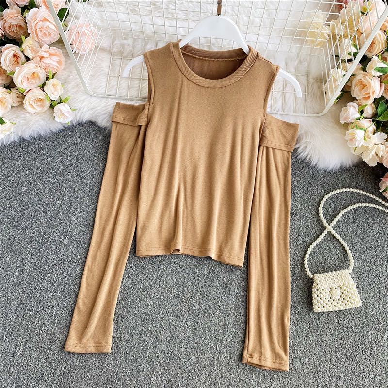 A9534 autumn winter long-sleeved slim temperament top