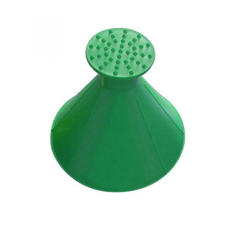 Auto Ijskrabber Sneeuw Remover Schop Voorruit Ontdooien Verwijderen Automotive Tool Winter Auto Trechter Vorm Sneeuw Clear Tool: Green