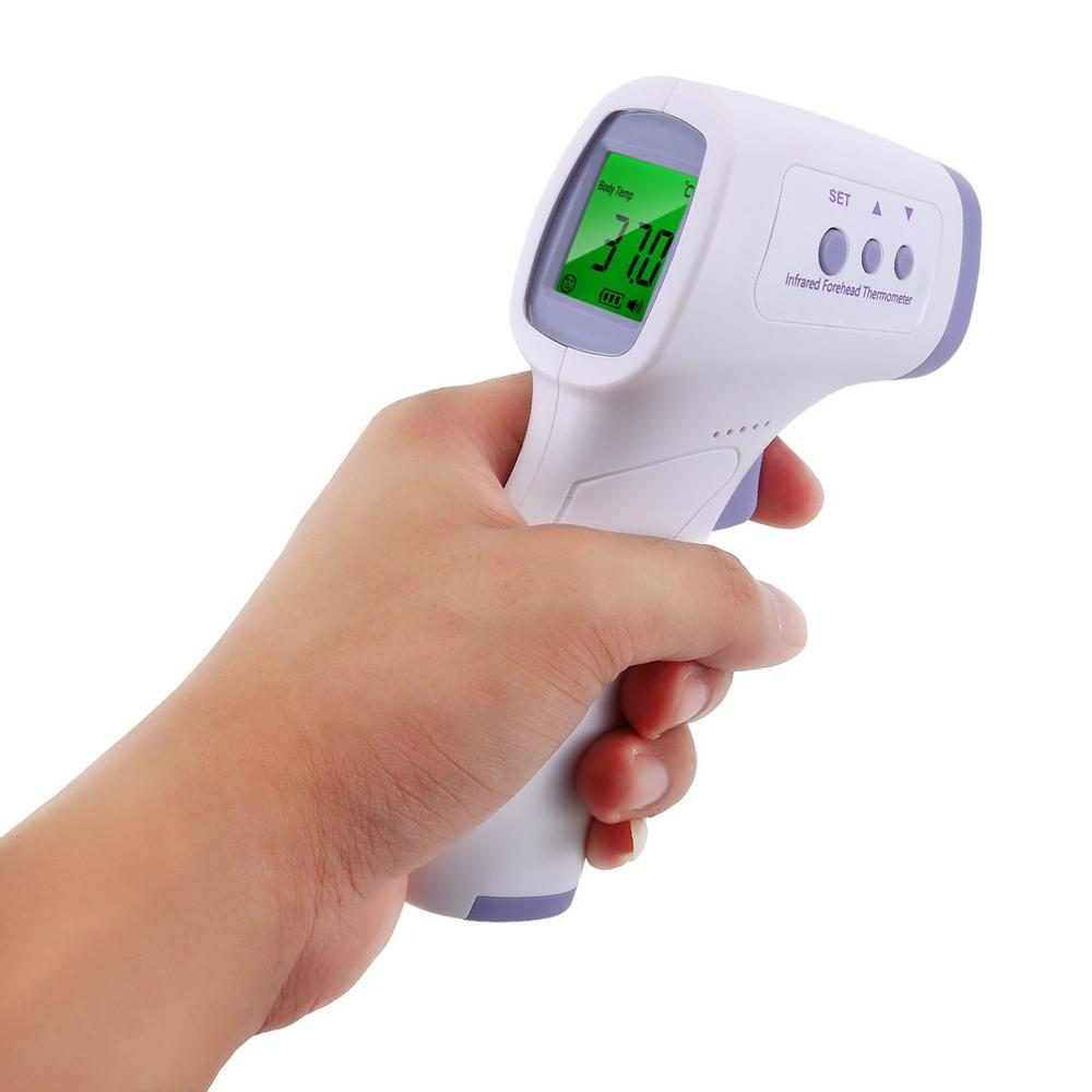 Contactloze infrarood voorhoofdthermometer, hoge precisie thermometer, digitale infrarood koortsthermometer voor kinderen en volwassenen.: Paars