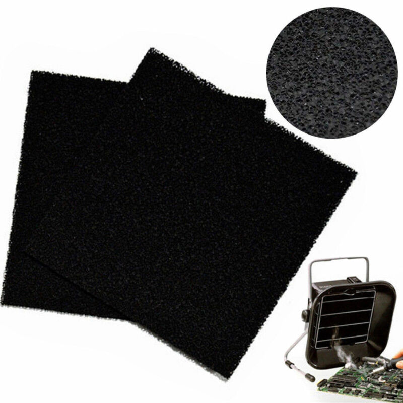5 esponjas de filtro de carbón activado negro de 13*13*1cm para 493 absorbente de humos de soldadura esponja de escape de humo ESD