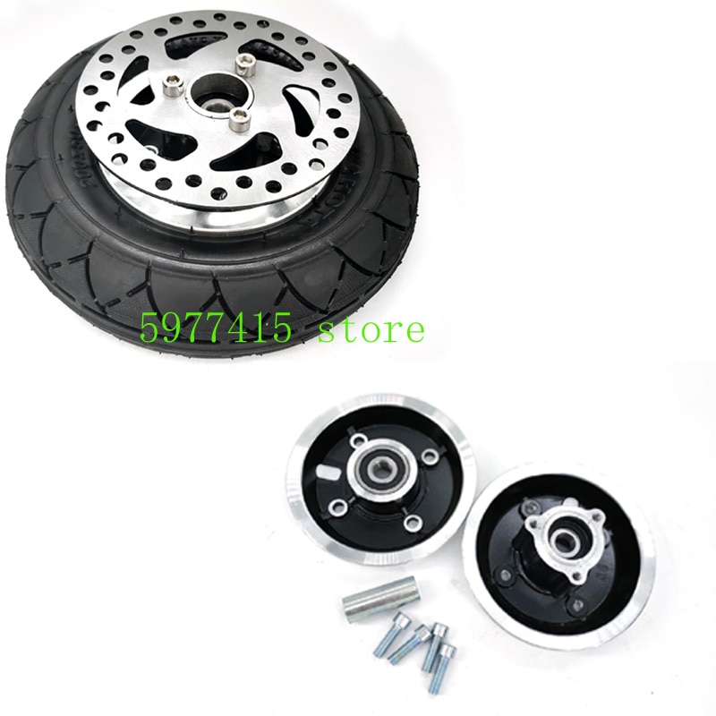 8" Electric Scooter Tyre With Wheel Hub with Brake disc 200x50 Inflation Tyre&amp;inner tube Electric Vehicle Aluminium tire