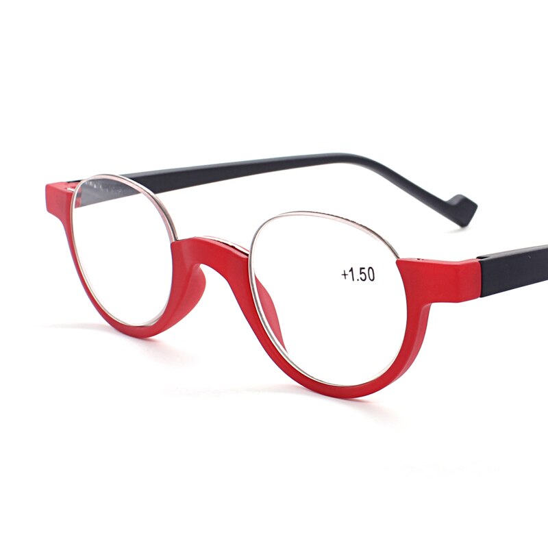 Runde metall Anti-müdigkeit lesebrille frauen dioptrien lupe große Vision gläser unzerbrechlich 1,0 zu 3,5: +350 / verrotten