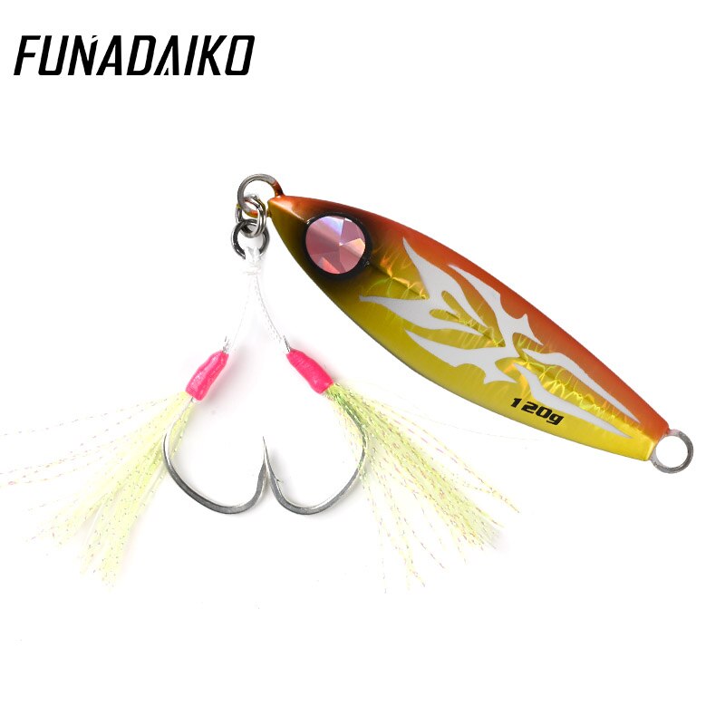 Funadaiko isca keinotekoinen lumo jigi jiggaus uistin kalastusjigi 120g 150g 200g 300g uistin hidas jigi koukuilla kalastusvälineet