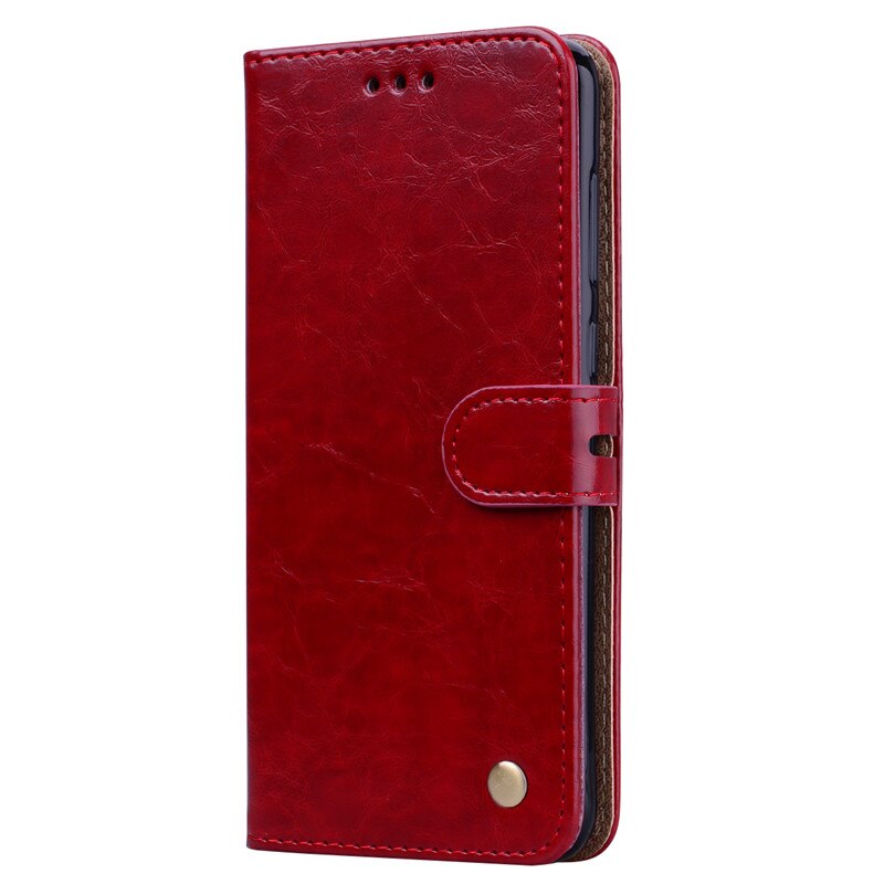 Flip Case for Samsung Galaxy M31 M 31 SM-M315F Case Wallet Leather Bag Soft TPU Cover For Samsung M31 M 31 Back Cover: Red