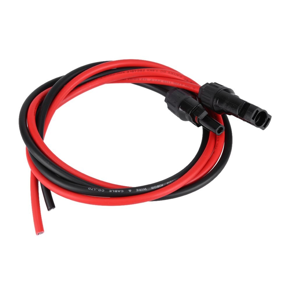 Solar Panel PV Cable,2.5MM Solar Extension Cable Cord Red and Black Male & Female Connectors with Plug for Solar Power System