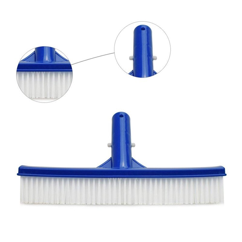10 Inch Swimming Pool Brush Plastic Brush Head For Swimming Pool, Bathtub, Aquarium Cleaning Brush For Wall Tile Floor