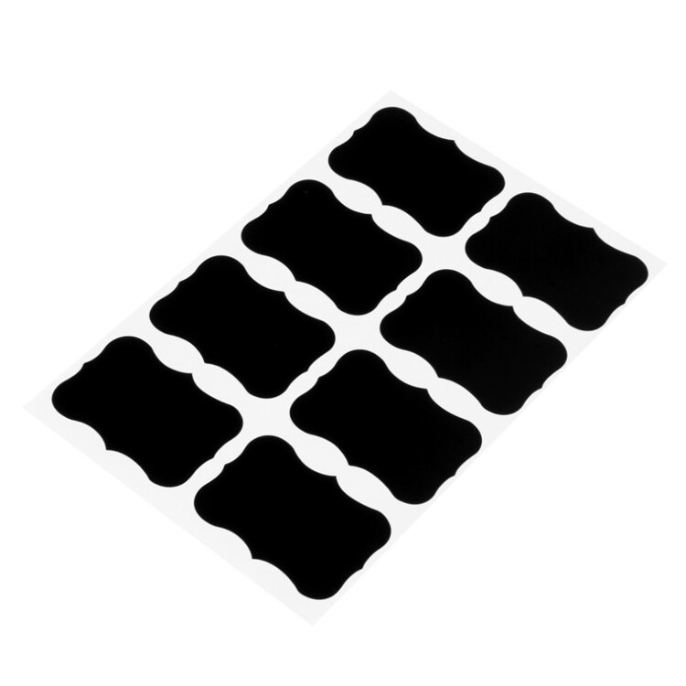 Kitchen Accessories Blackboard Stickers Labels With Rewritable White Liquid Chalk Salt Spice Jar Organizer Kitchen Gadgets