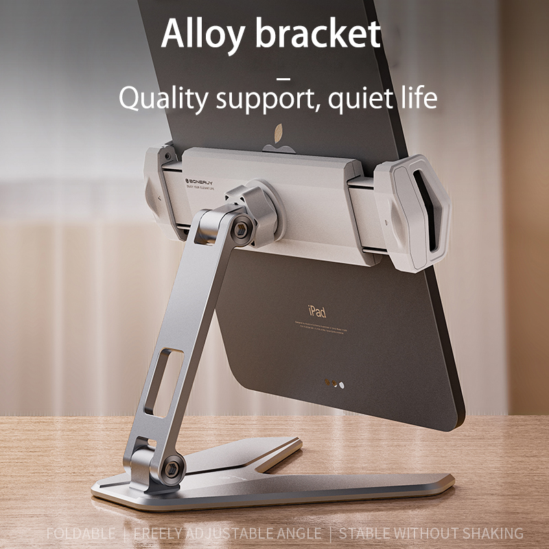 Metal Desktop Tablet Holder Table Cell Foldable Extend Support Desk Mobile Phone Holder Stand For iPhone iPad Adjustable