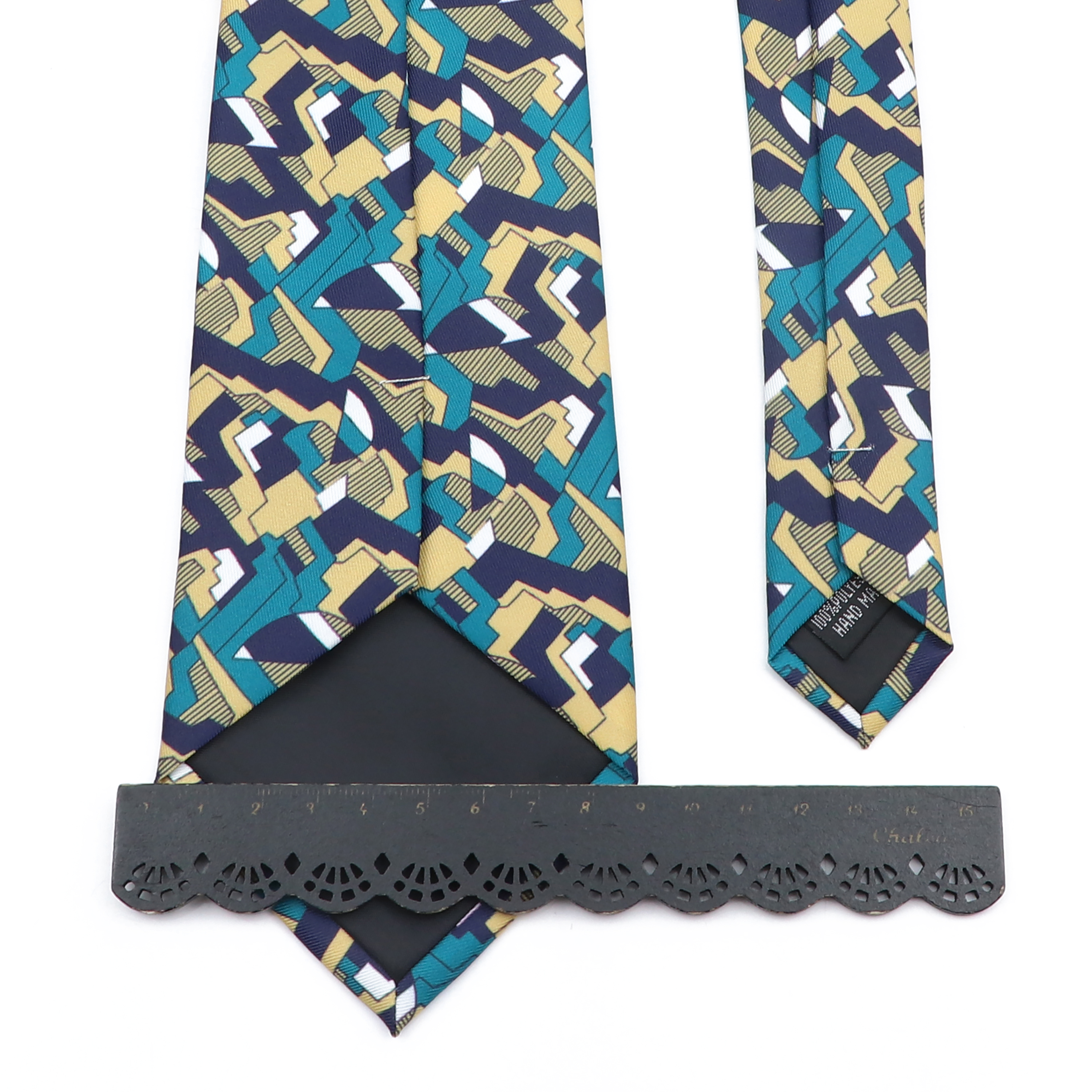 9cm Brown Blue Men Tie Vintage Floral Geometry Print Necktie Mens Wedding Business Meeting Suit Shirt Daily Wear Accessories