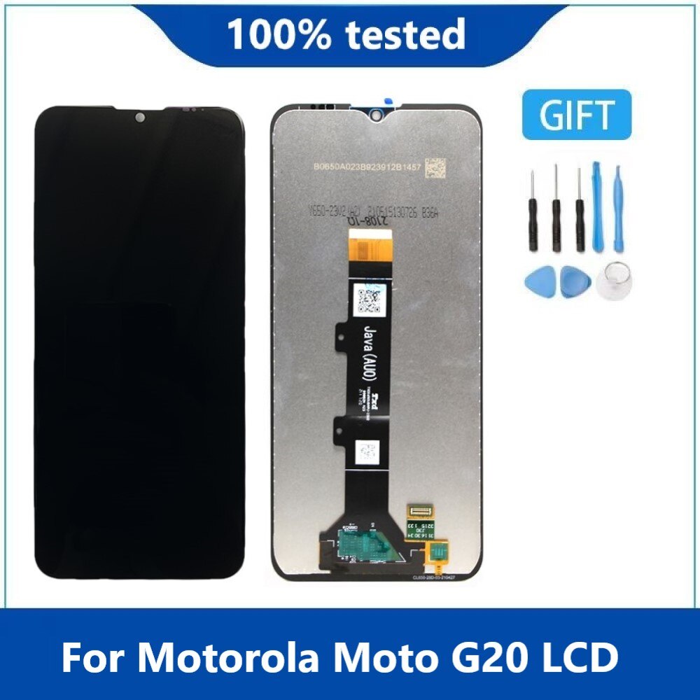 Aaa original display for motorola moto  g10 g20 g30 g50 g60 g100 lcd display touch panel screen digitizer for moto  g40 fusion lcd: G20 no frames