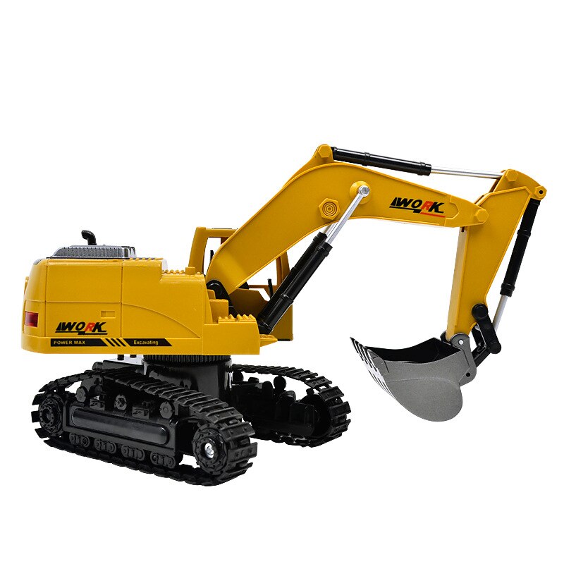 Buscador de Excavadora hidráulica Rc, de 2,4 Ghz, 8 canales 1:24, de fundición a presión, para ingeniería de coche, aleación de plástico, excavadora RTR para niños