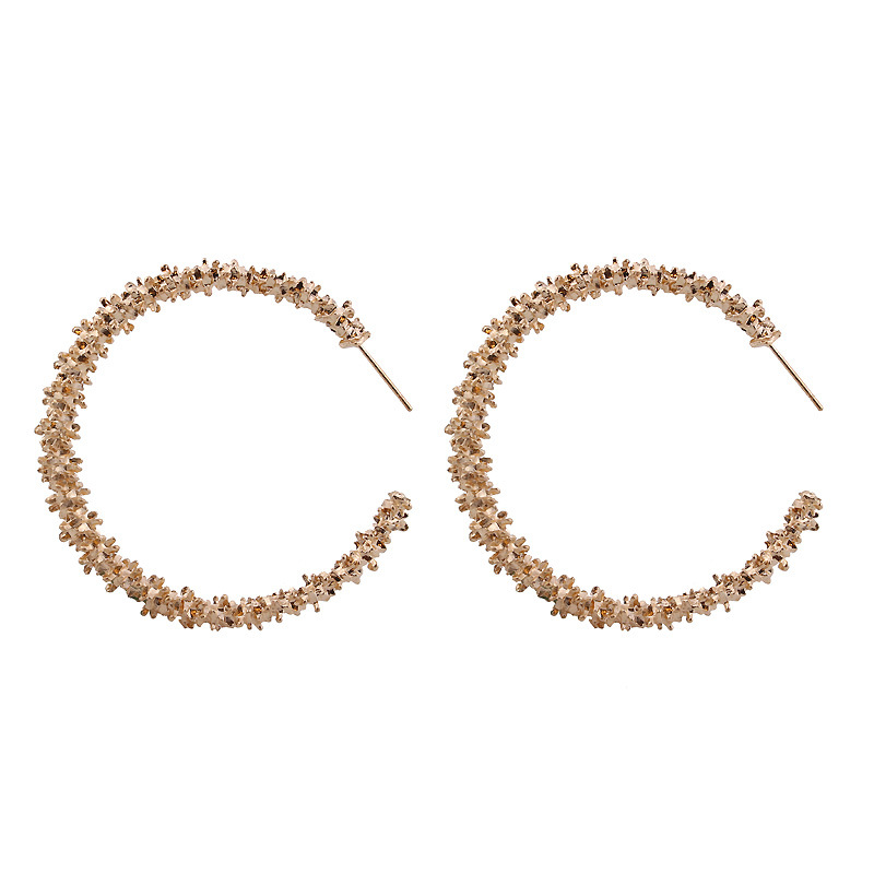 Grote Cirkel Hoepel Oorbellen voor Vrouwen Goud Zilver Wervelkolom C Hoops Grote Half Ronde Party Creoolse Boucle D' Oreille bijoux