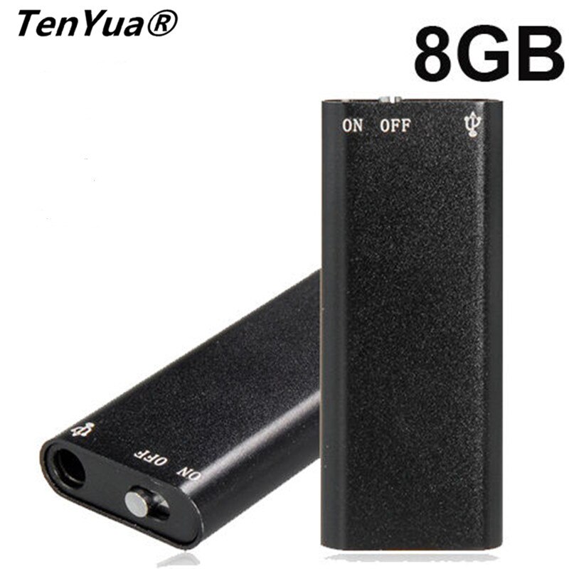TenYua 3 in 1 Digitale Audio Voice Recorder Dictafoon Stereo Mp3-speler 8 GB Geheugen Opslag USB Flash Disk Drive
