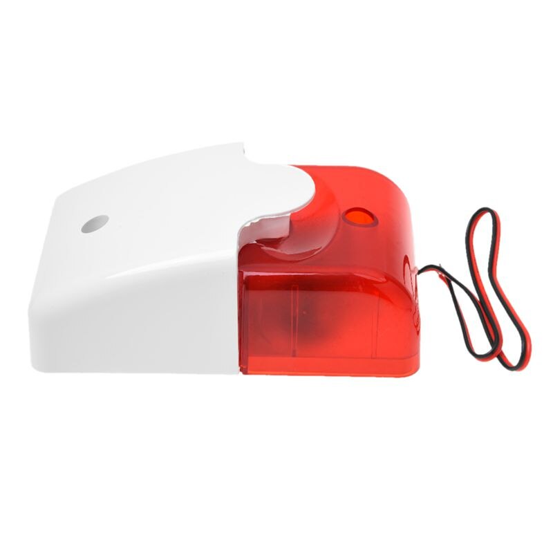 Mini 12 Volt Security Alarm Siren Red Light Replacement