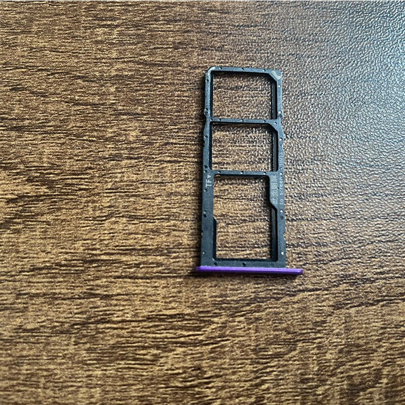 Bandeja de tarjeta Sim, Conector de soporte de ranura, conector adaptador para Huawei Honor 9A Y6P , piezas de reparación de repuesto: Y6P 2020 Purple