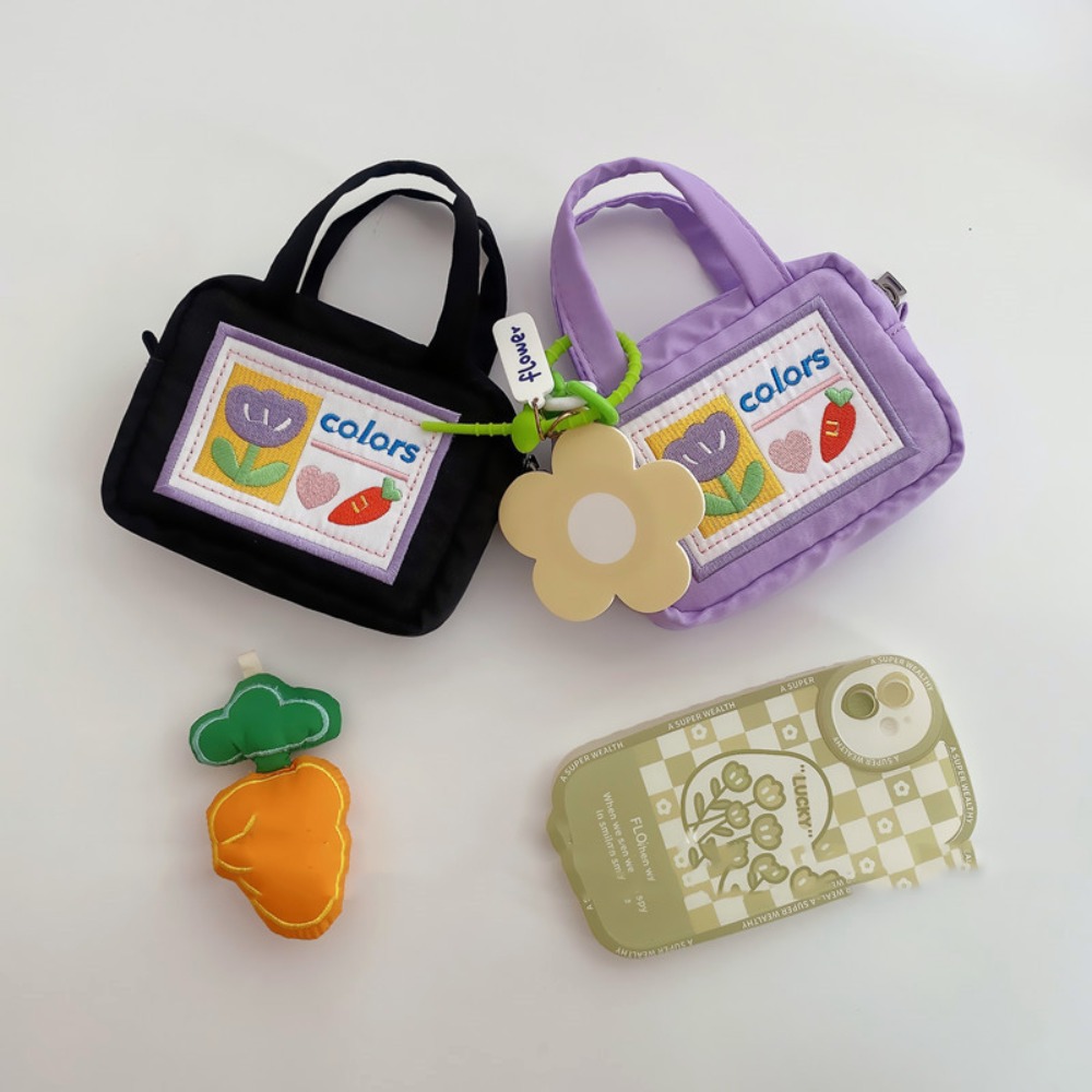 Kosmetyczka Cartoon Flower Kawaii CCD Camera Bag Ultralekka kolorowa urocza torba do przechowywania Moneta Portmonetka Mini mała torba na drobne Szminka