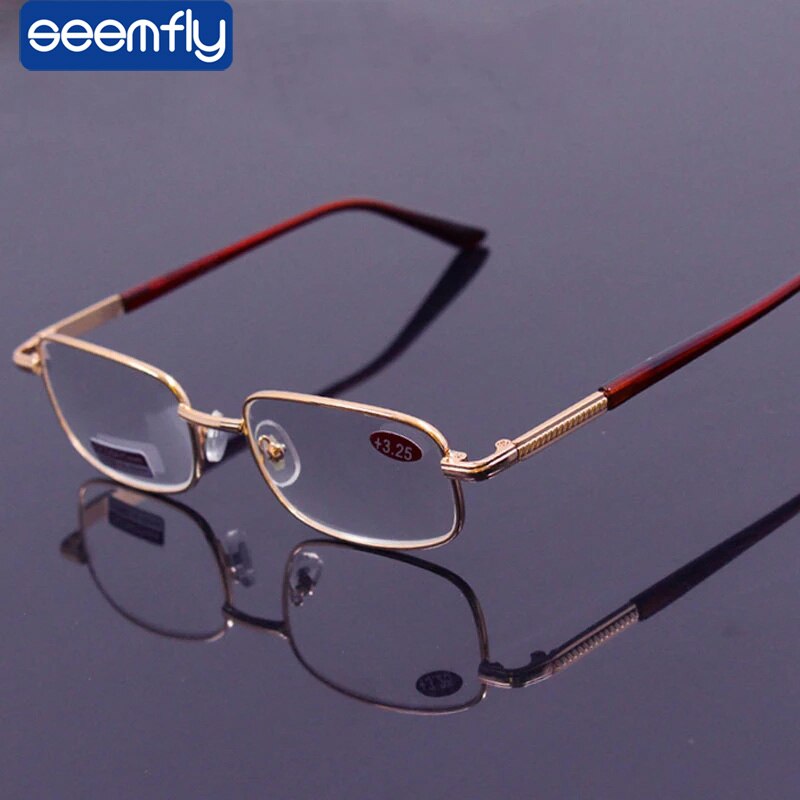 Seemfly Men Women Reading Glasses Diopter With +0.5 0.75 1.0 1.25 1.5 1.75 2.0 2.25 2.5 2.75 3.0 3.25 3.5 3.75 4.0 4.5 5.0 5.5 6