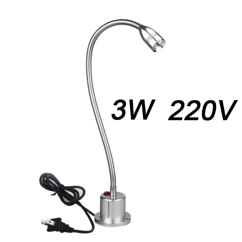 LED Remote Spotlight Machine Light 3W 5W 500mm Universal Hose Long Range High Spotlight 24V 220V Industrial Machine Goose Lamp: 3W 220V 500mm