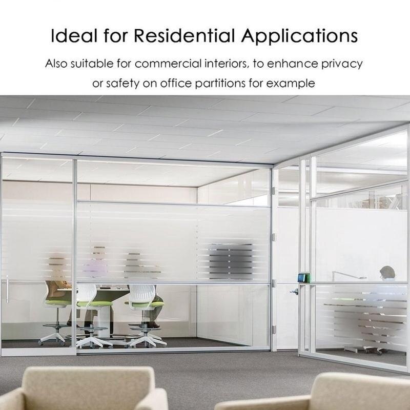 Frosted Stripes Window Film Wall Sticker Window Stickers Window Decals Electrostatic Glass Film 3 Size