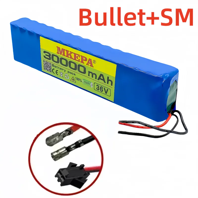10S3P 36V 30000mAh 100% nowy akumulator litowo-jonowy odpowiedni do produktów elektrycznych, takich jak akumulator do skuterów: Pomarańczowy