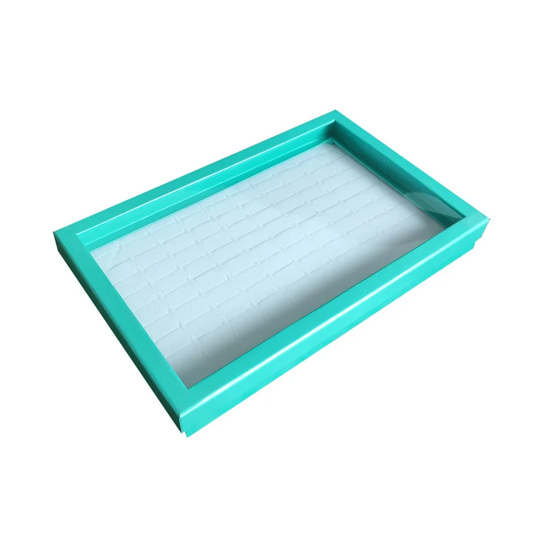12 -100Slot Velvet Sponge Ring Display Box Cardboard Jewelry Storage Case Holder Showcase Ring Cufflink Jewelry Tray