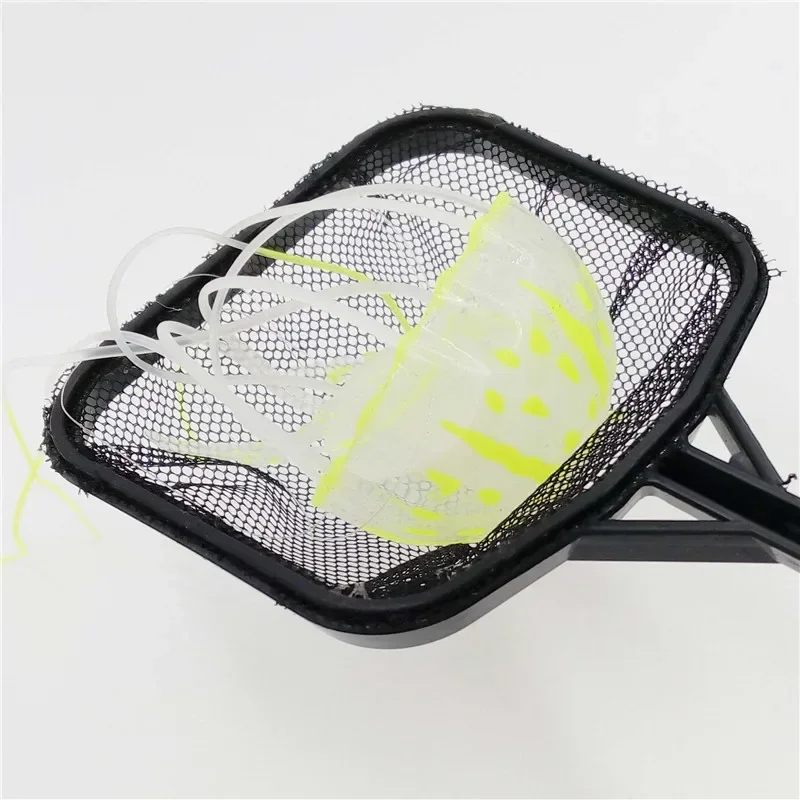 41cm x 12cm portátil alça longa quadrado aquário tanque de peixes rede de pesca rede de pouso peixe objetos flutuantes ferramentas de limpeza