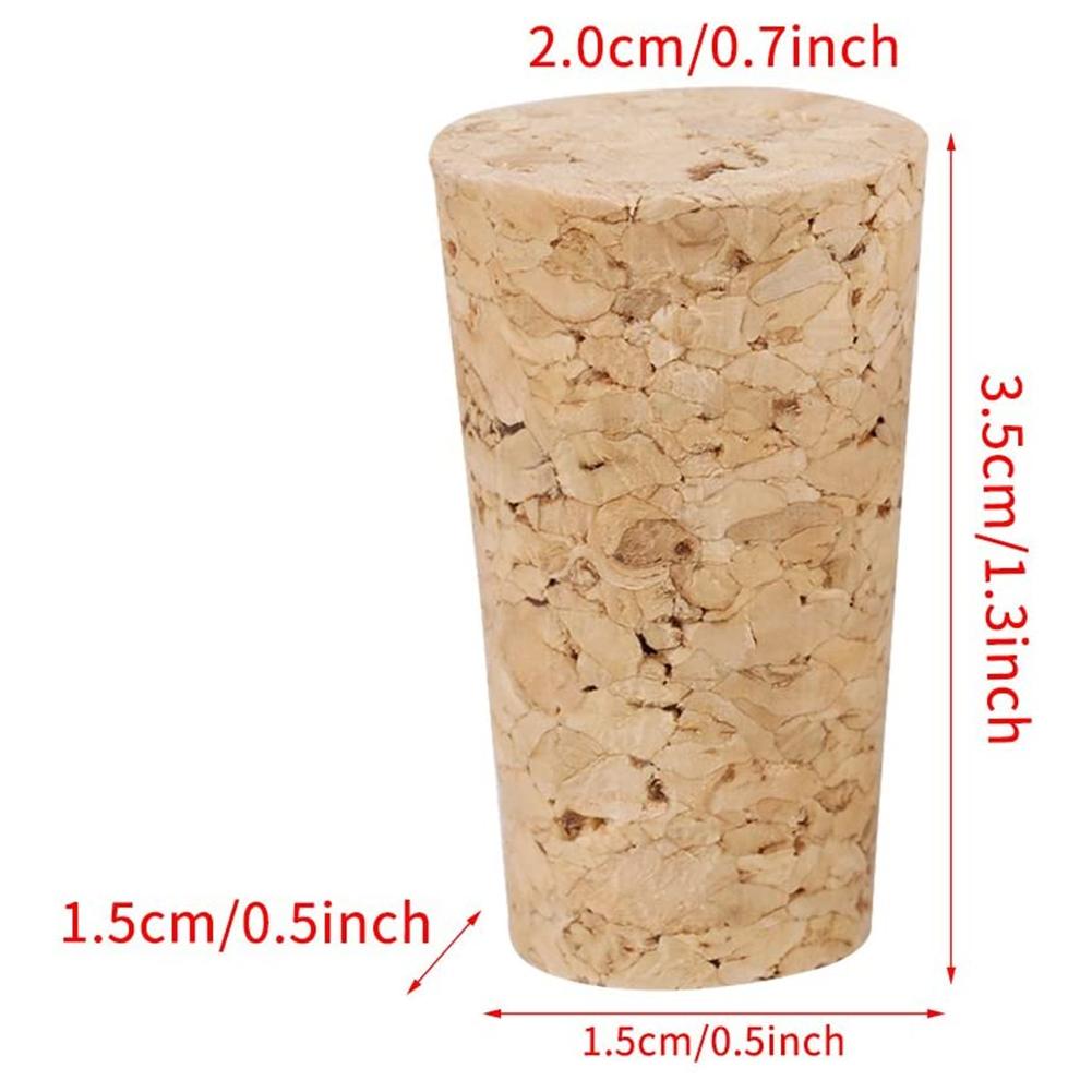Blank Wine Corks Straight Corks Wine Stoppers Reusable Functional Portable Sealing Wine Bottle Stopper For Bottle 10 PCS