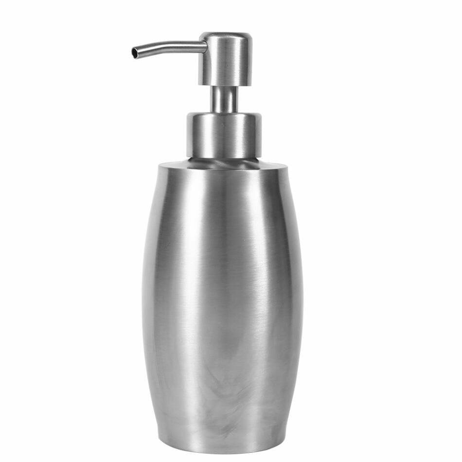 Stainless Steel Liquid Soap Dispenser Bathroom Shampoo Pump Lotion Dispenser