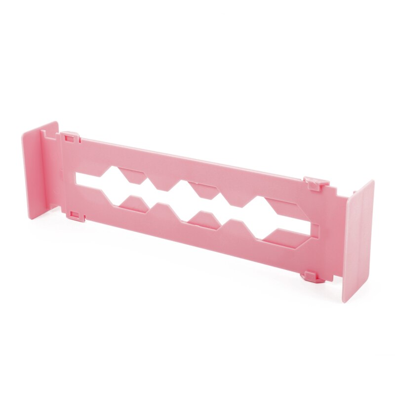 Retractable Adjustable Stretch Drawer Divider Organizer Storage Plastic Cabinet Drawer Separator Divider Grid for Household: pink