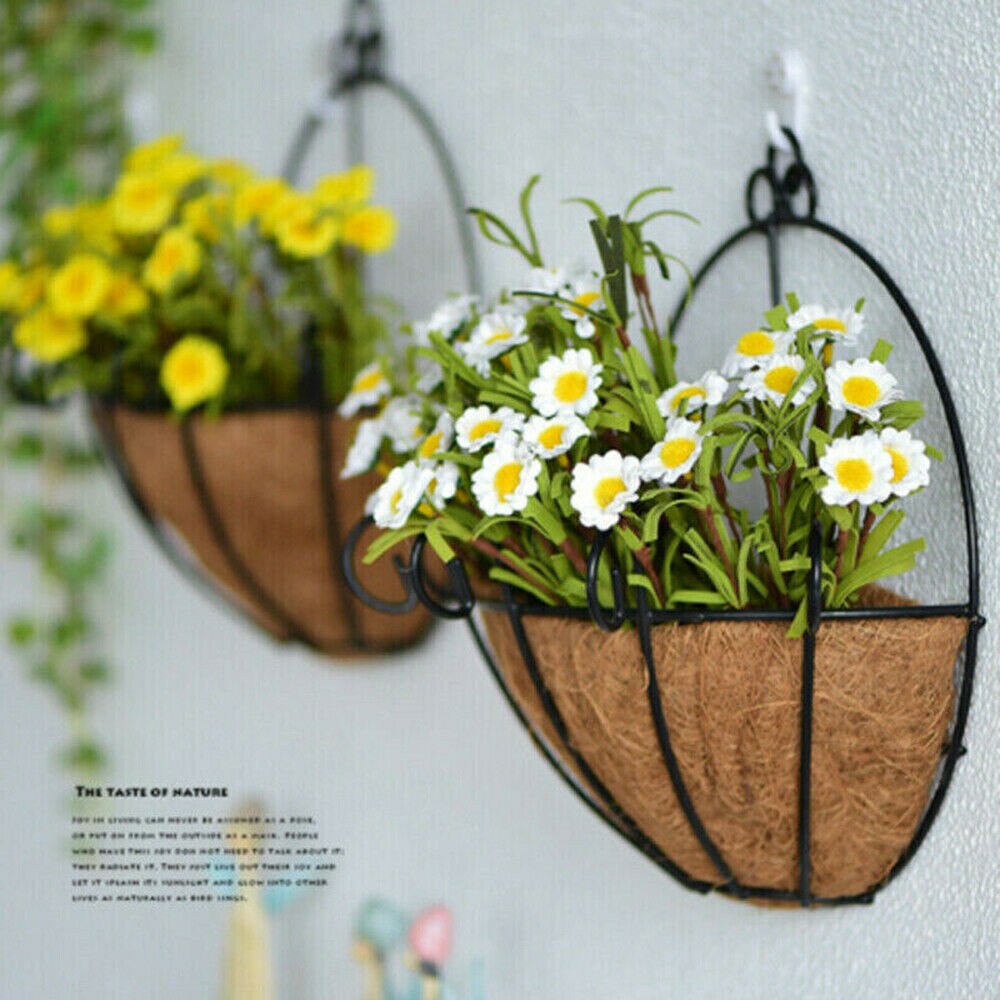 Demi-cercle fleur panier plante Pot support tenture murale maison jardin décoration Garten Pflanze Blume Vase Hangenden Korb
