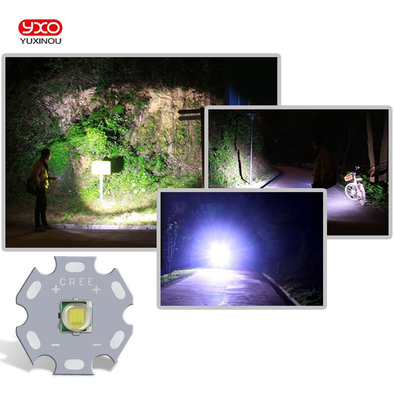 1 pièces CREE XML XM-L T6 LED U2 10W blanc haute puissance émetteur de LED avec 12mm 14mm 16mm 20mm PCB pour bricolage