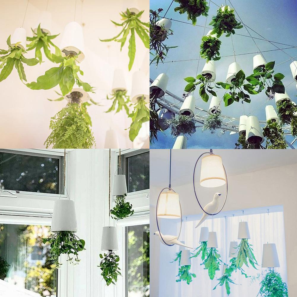 Odwrócony ogrodowy wieszana doniczka 360 stopni obrót w dół doniczka ślubna robić góry dekoracja koszyka sadzarka robić przechowywania R3D2