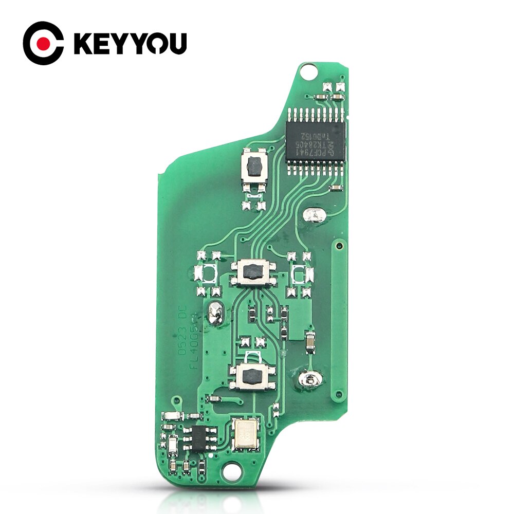 KEYYOU 2/3B FSK/ASK télécommande clé Circuit électronique pour Peugeot 207 307 407 408 308 pour Citroen Ce0523/Ce0536 avec ID46 PCF7961