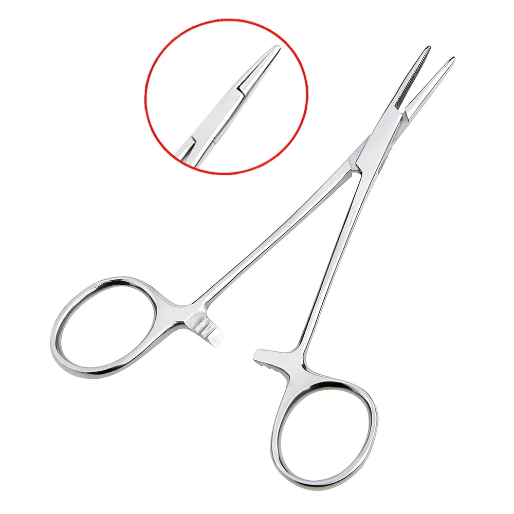 thumbnail image 2 of 24-Inch Mega Long Curved Tip Forceps - Stainless Steel Hemostatic Clamp, Locking 2 of 5