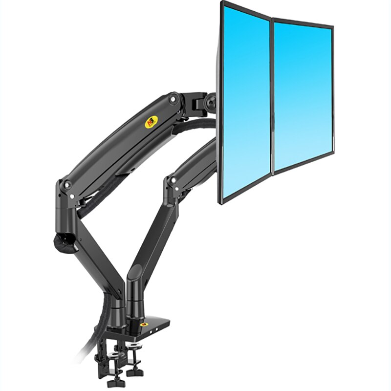 Neue NB F195A Aluminium 22-32 zoll Dual LCD LED-Monitor Montieren Gas Frühling Arm voll-Bewegung Monitor Halfter unterstützung zuletzt 3-12kgs jeder