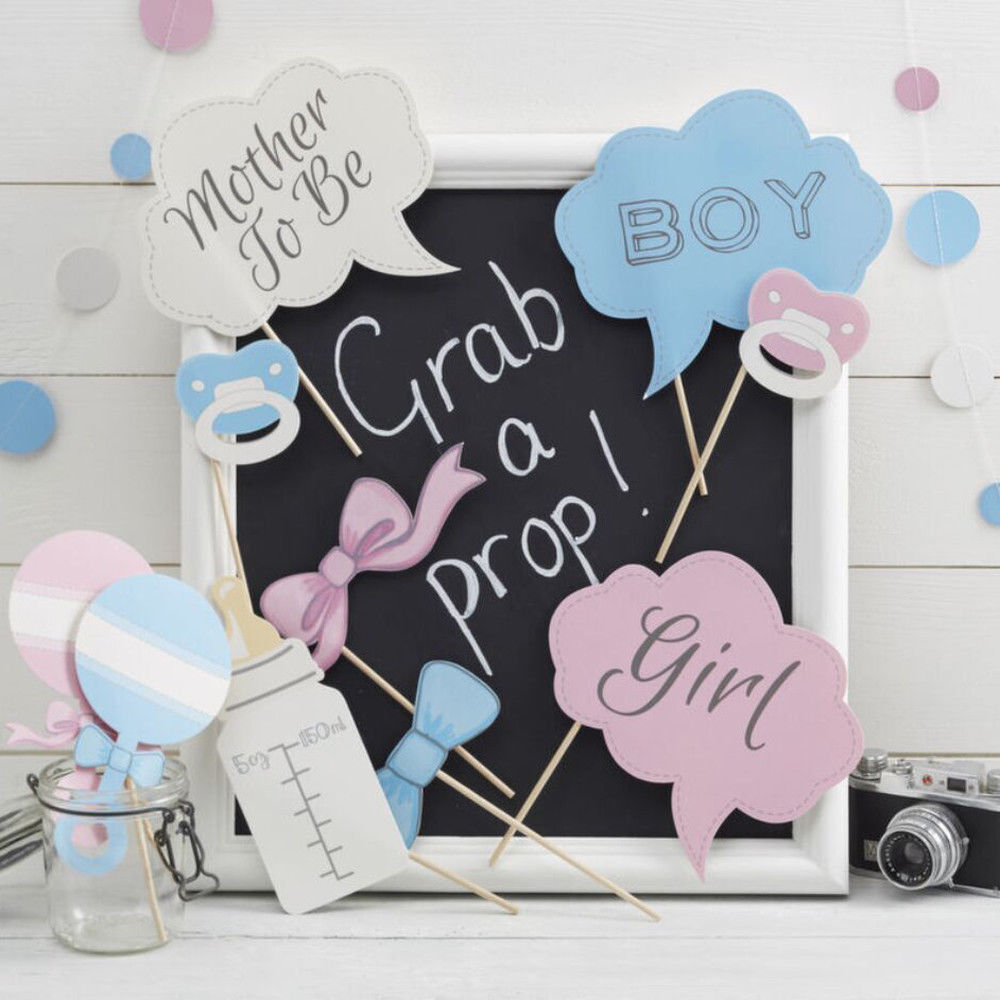 Fête anniversaire bricolage bébé pour Photobooth accessoires tirer stand accessoires masque bâton amusant décoration de mariage 25PC