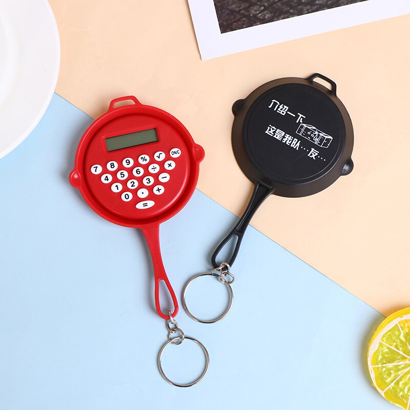 Chicken Pan Miniature Calculators Key Chain Are Reserved For Students For Exams Portable Keychain Calculator
