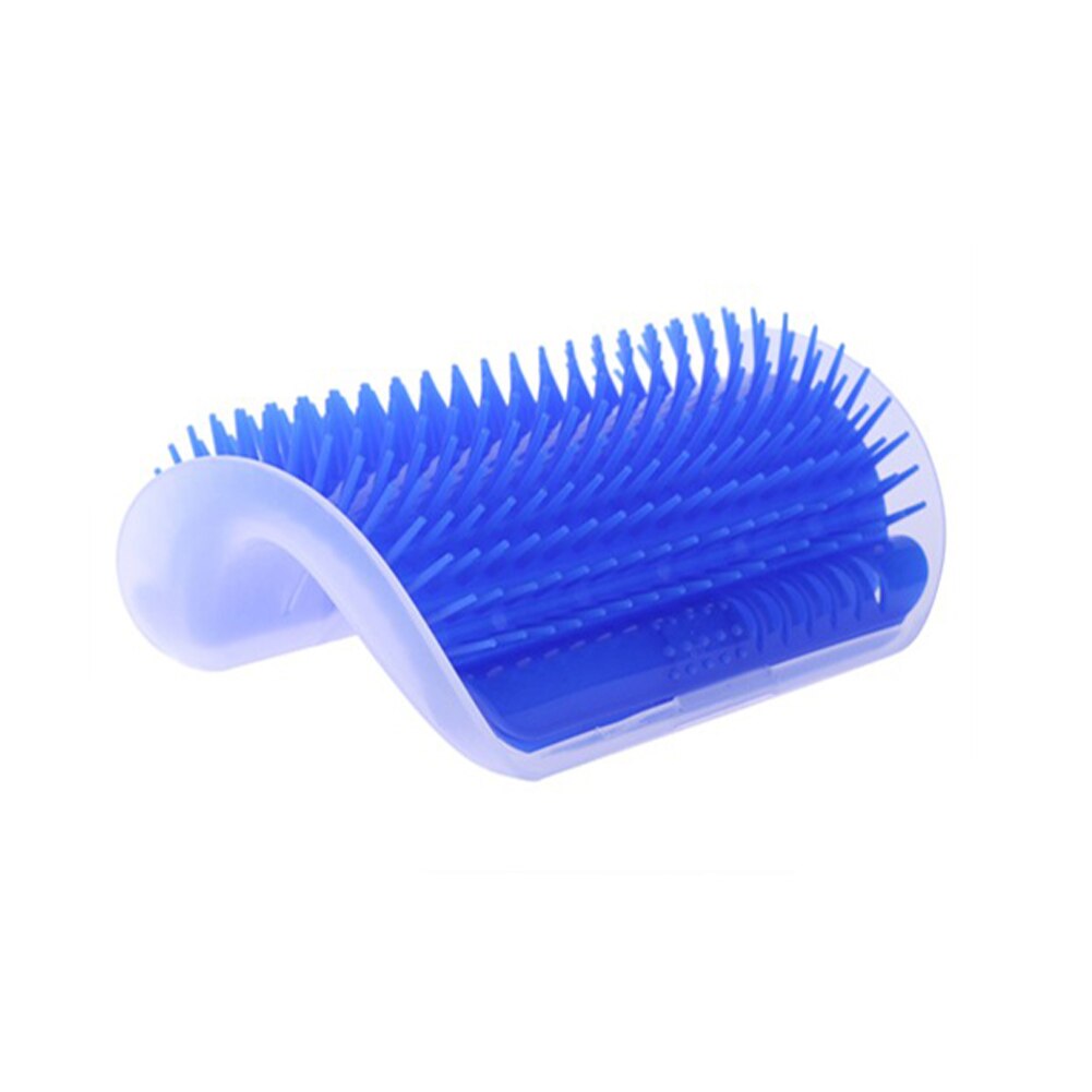 Kattenborstel kattenkam katten zelftrimmer kam plastic dierenbenodigdheden zwart/grijs/groen/blauw kattenmassageapparaat: A1