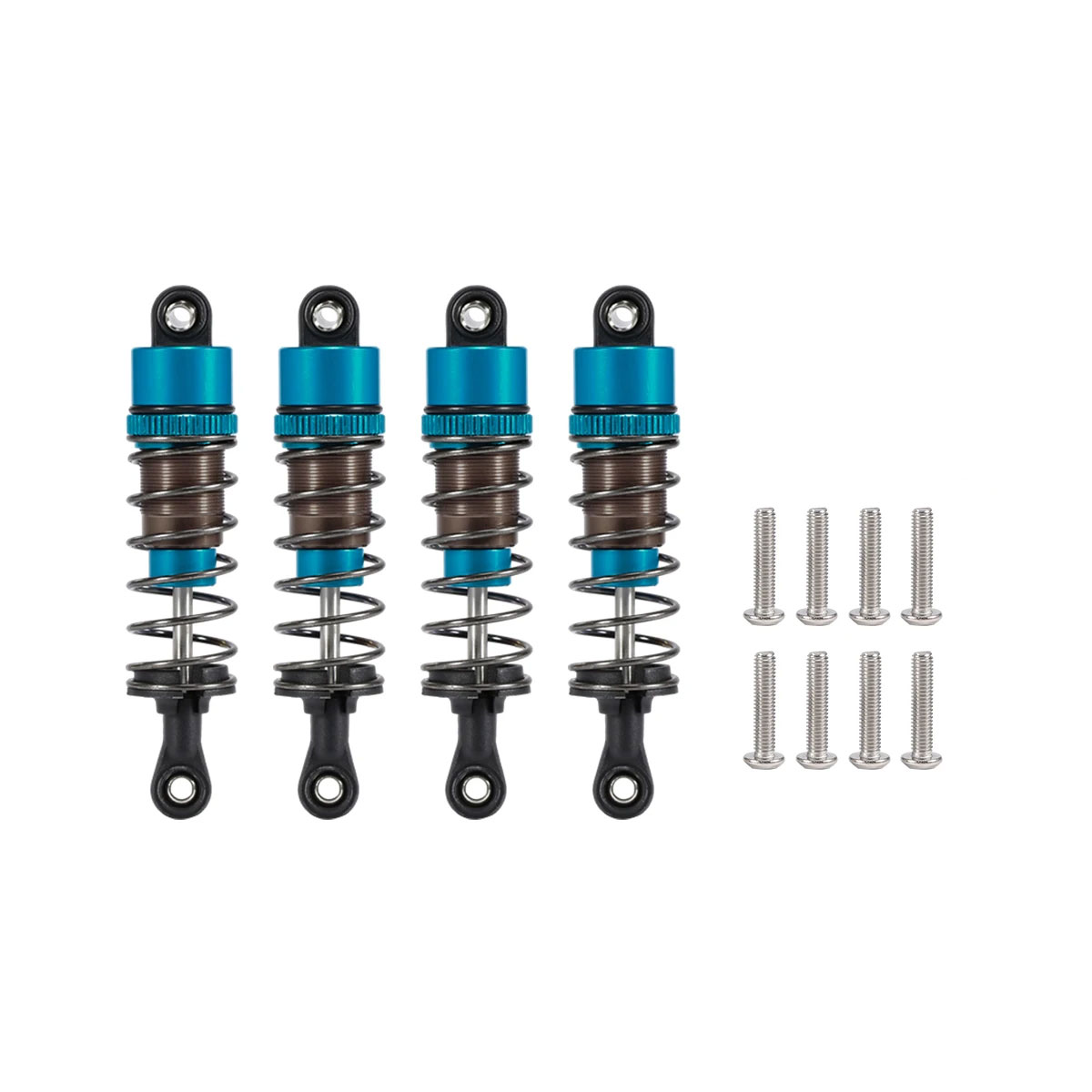 Amortiguador lleno de aceite roscado de 52-120mm para 1/10 RC Truggy Buggy en coches de derrape de turismo por carretera LC Racing Absima piezas de mejora: Azul