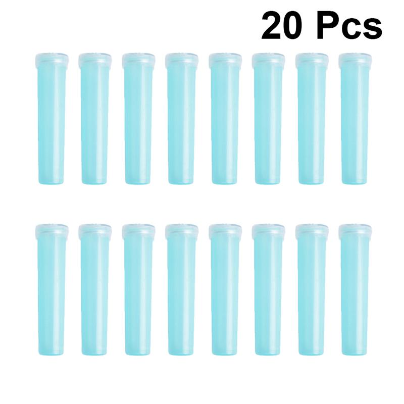 Tubos de agua florales para flores, soporte de almacenamiento de agua para nutrición fresca, tubos de prueba pequeños, bandeja de crecimiento de flores para plantas, 20 piezas/100 Uds./200 Uds.: 20PCS 7.2x1.8cm